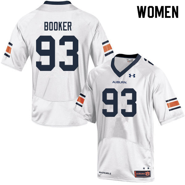 Women's Auburn Tigers #93 Devonte Booker White 2019 College Stitched Football Jersey